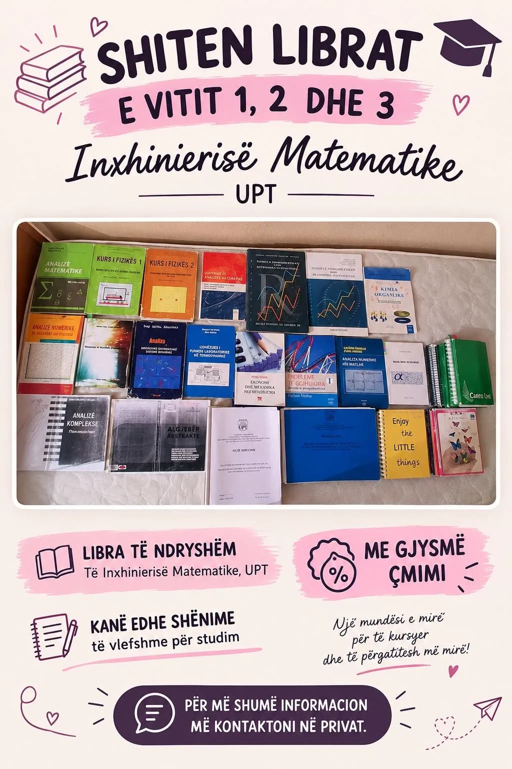 Shiten Librat e Inxhinierise Matematike UPT
Me gjysem cmimi ., foto 1