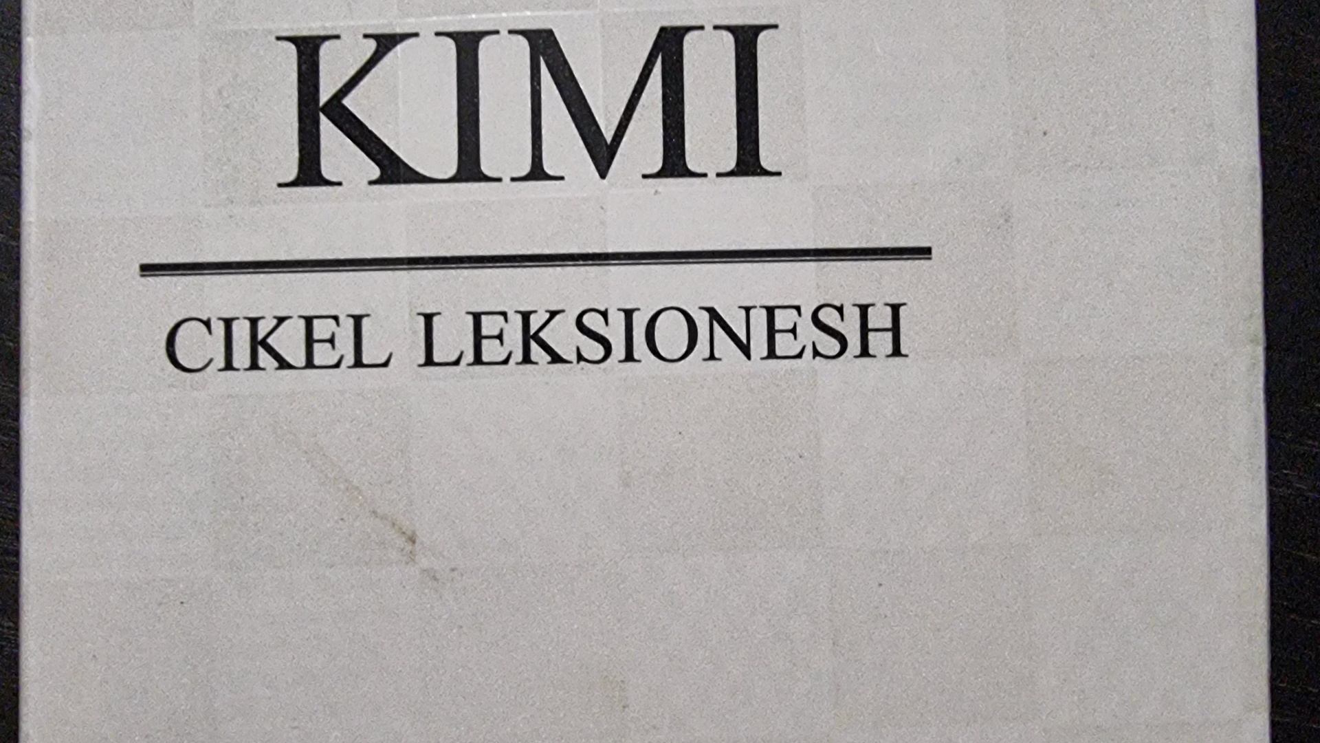 Kimi cikel leksionesh